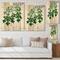 Designart - Vintage Green Leaves Plants II - Traditional Print on Natural Pine Wood